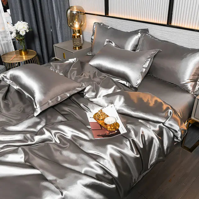 Housse de couette en satin de luxe