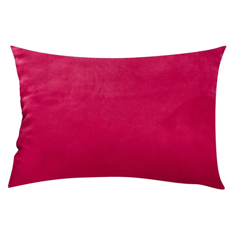 CozyPlaid - Housse de coussin en velours pour canapé et salon