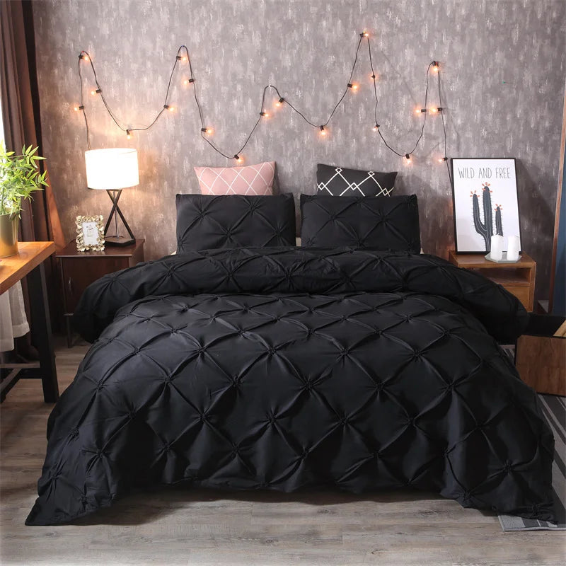 Diamond Pintuck Duvet Cover 3-delt Sengesett