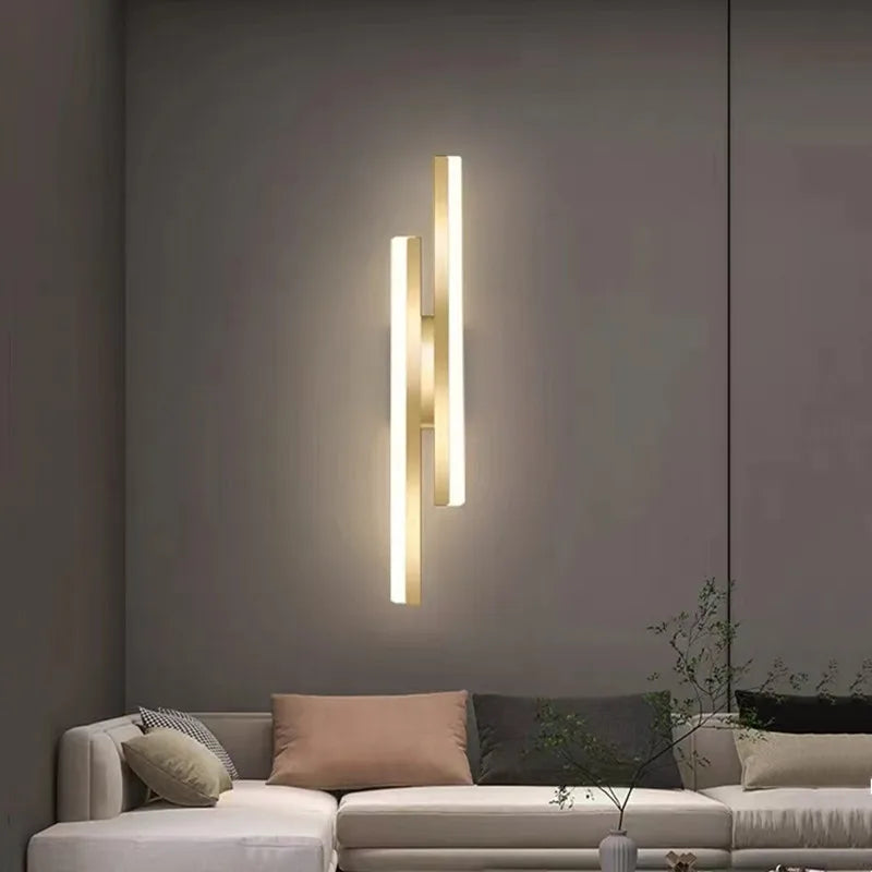 Luz de Parede LED Moderna – Design minimalista de linhas limpas