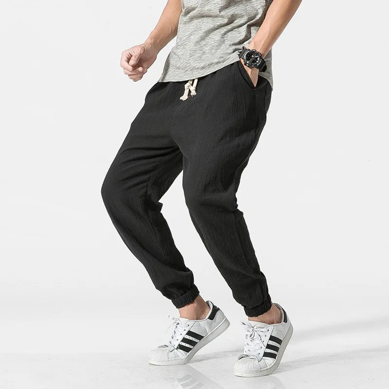 Men's Cotton Linen Harem Pants