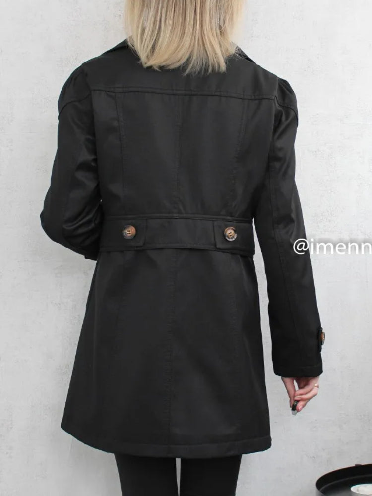 Trench Coat enkelt-breasted jakke