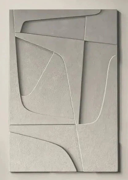 Geometrische contourkunstcollectie Kunstwerk