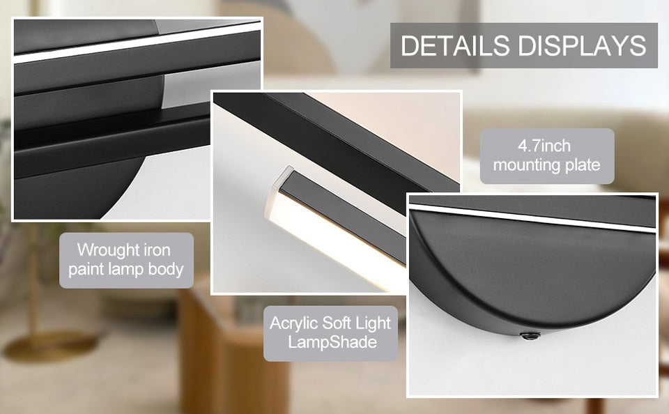 AiS Domine - LED-dimbare wandlamp met ontspiegeld ontwerp