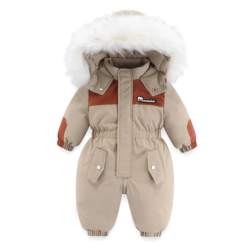 Blizzard Zoe: -30°C Baby Jumpsuit - Vattentät och mysig skiddräkt för spädbarn och barn