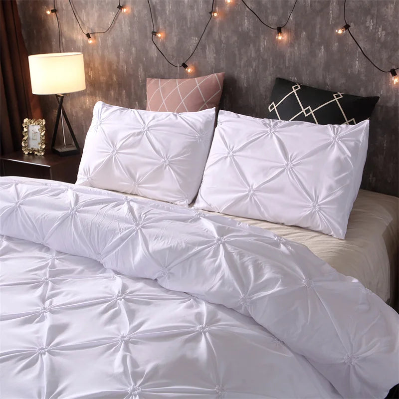 Diamond Pintuck Duvet Cover 3-delt Sengesett