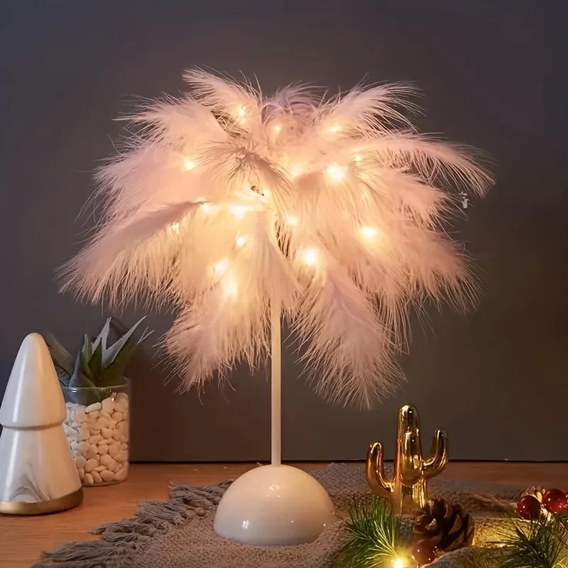 Drömmande Feather Glow Lamp