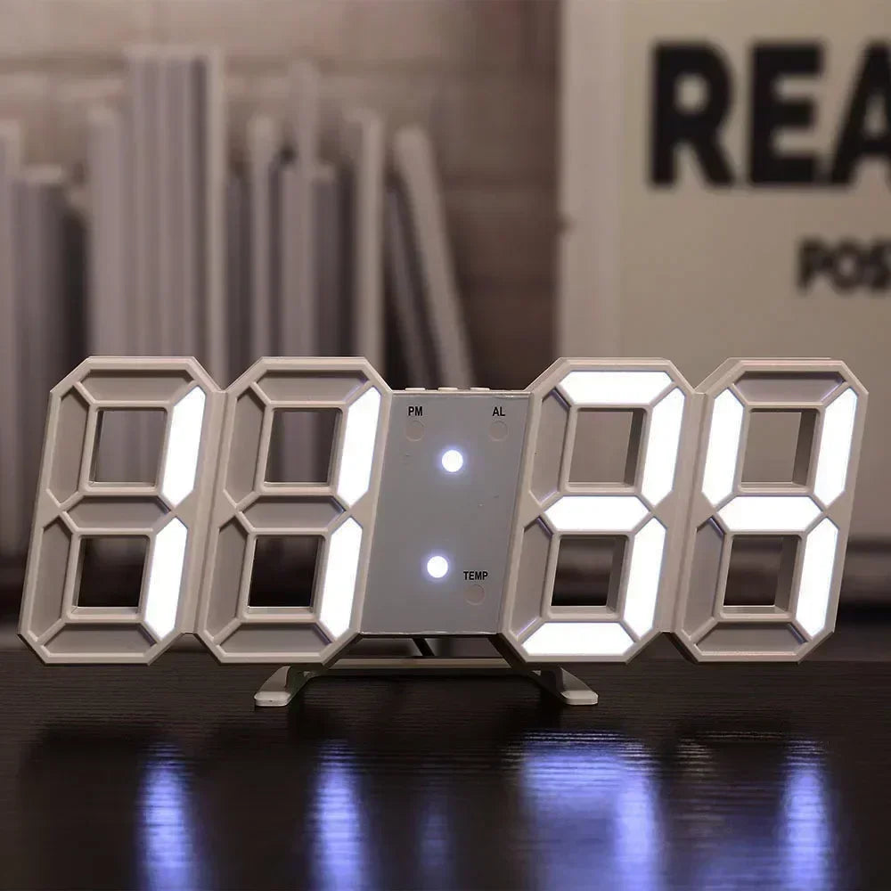 NeoTime – Horloge électronique LED 3D pour la décoration intérieure