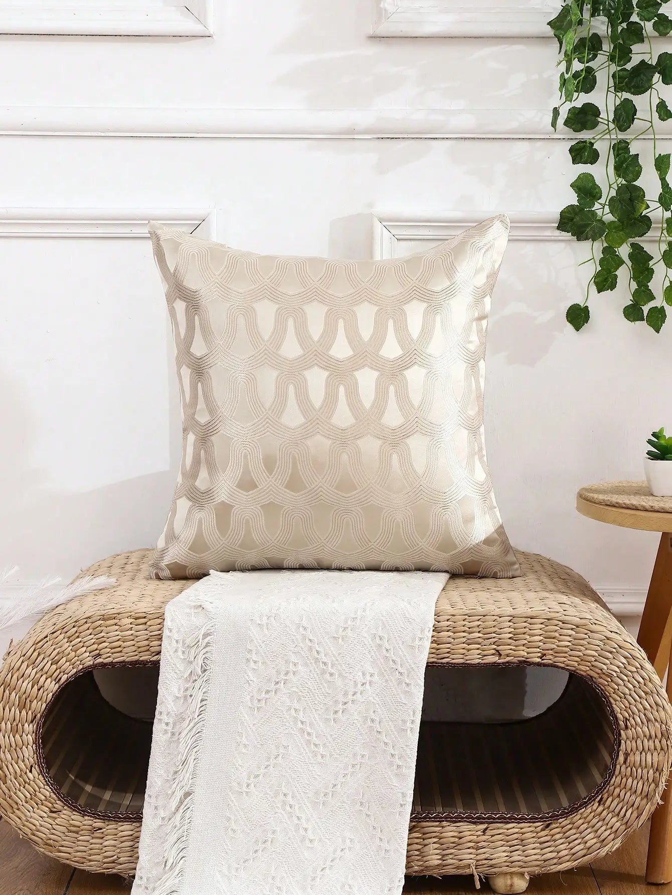 ScandiChic - Housse de coussin luxueuse et minimaliste pour le salon