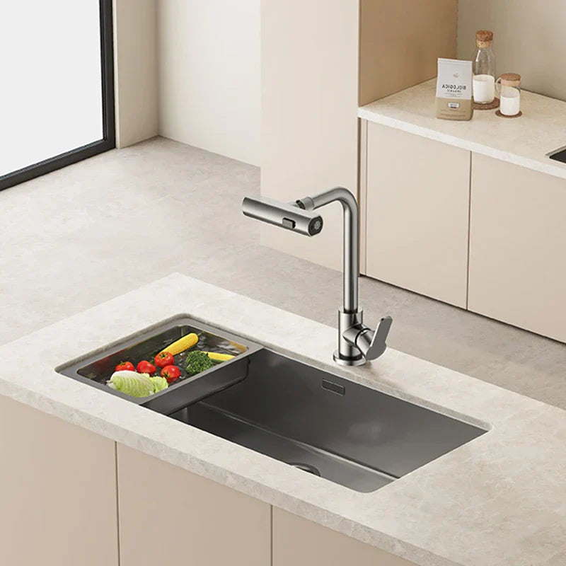 GrayStream – Rubinetto da cucina girevole a cascata