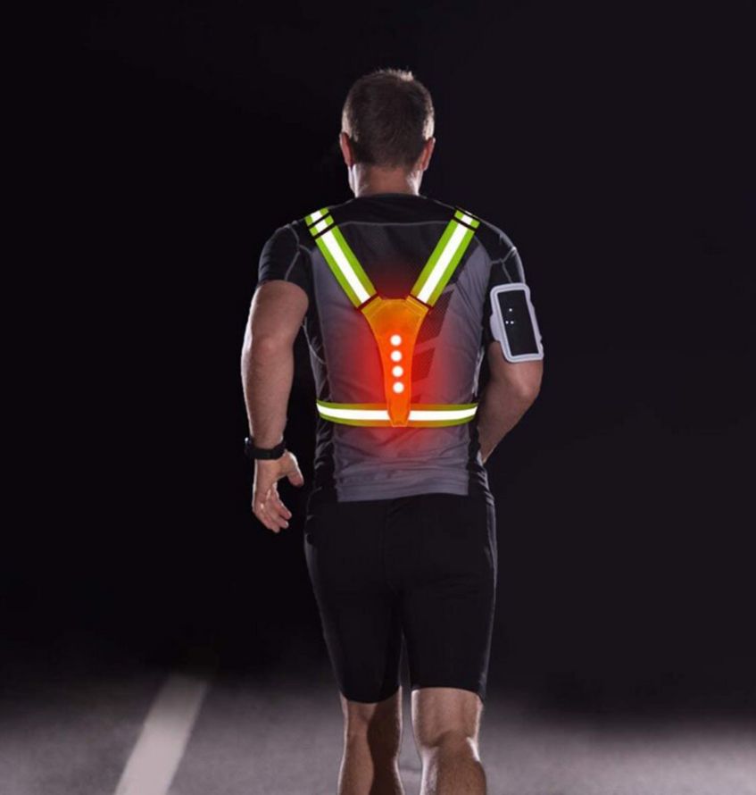 GlowGuard™ Veiligheidsvest | Veiligheids-LED-vest voor hardlopen, fietsen en werk