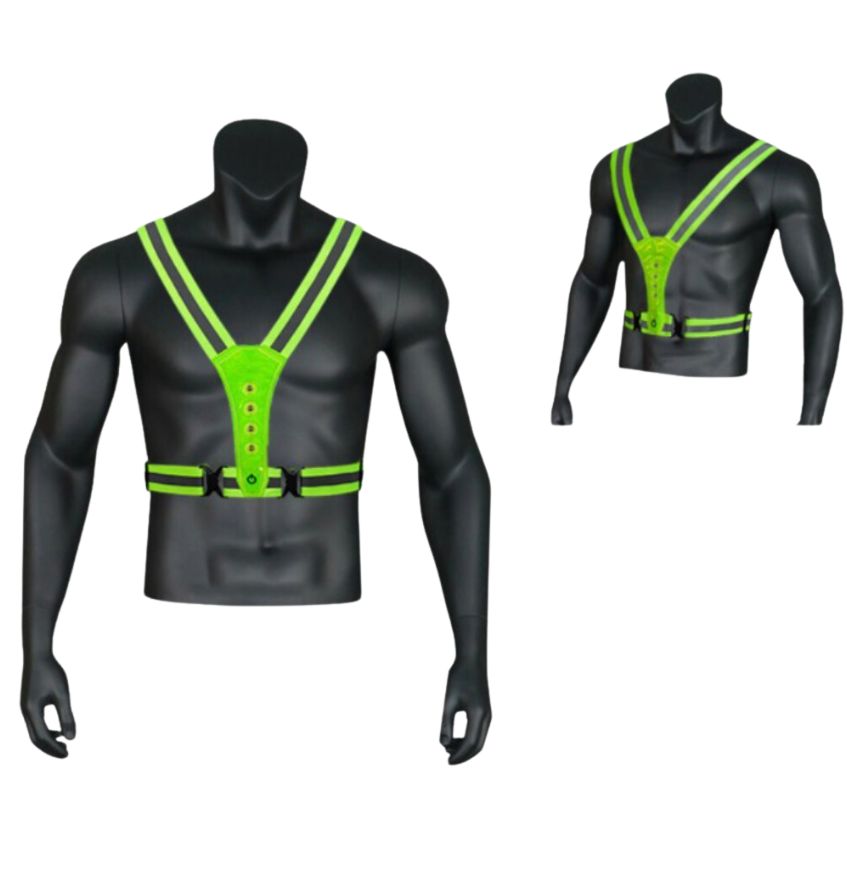 GlowGuard™ Veiligheidsvest | Veiligheids-LED-vest voor hardlopen, fietsen en werk