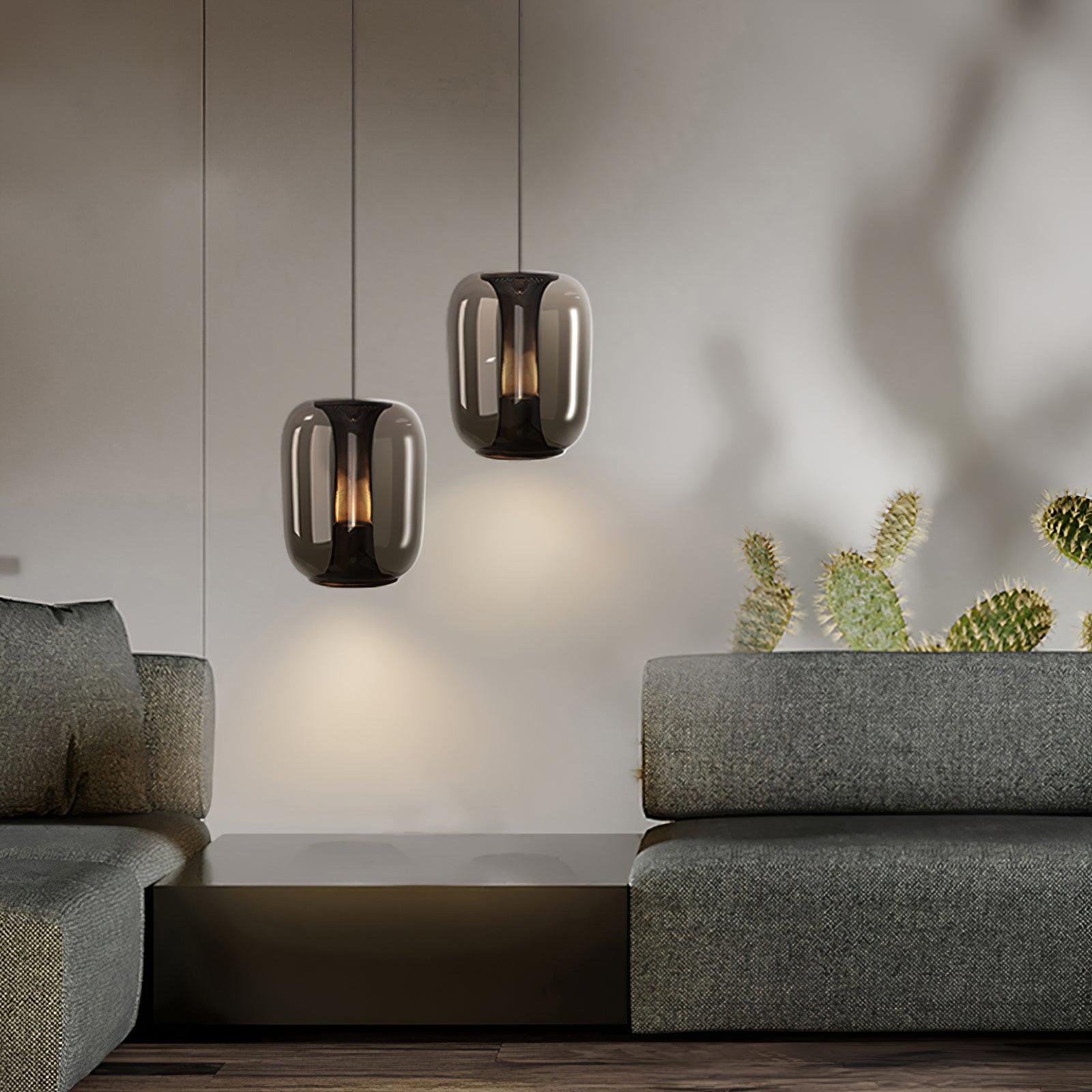 Lampes suspendues en verre Savannah