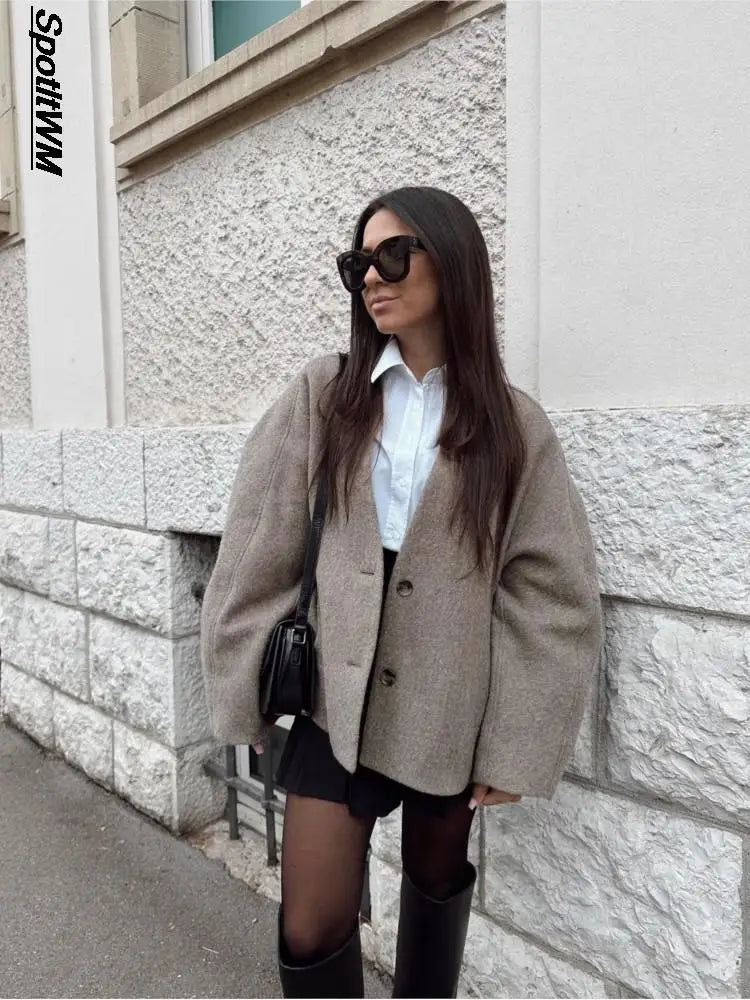 Inaya : Veste blazer/manteau vintage d'automne