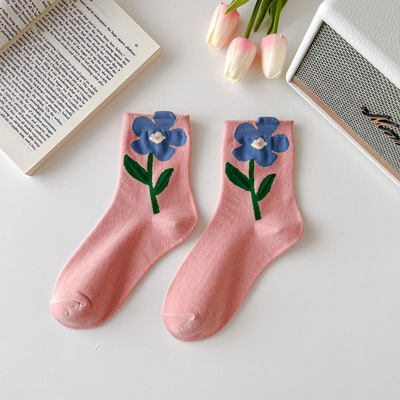 Blumen Socken