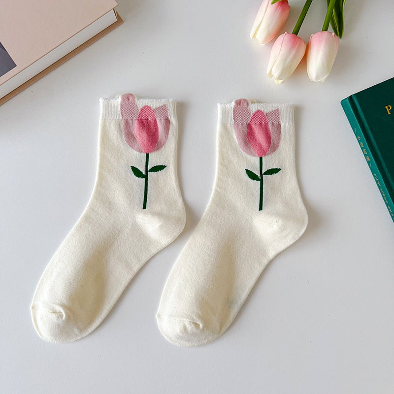 Blumen Socken