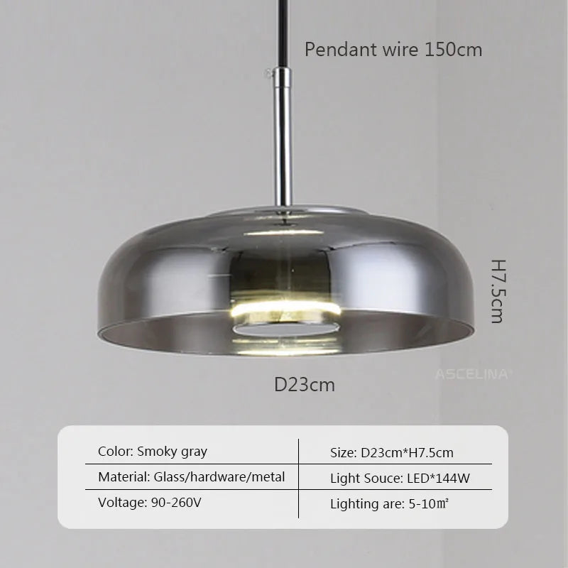 CrystalShine – Elegante LED glazen hanglamp