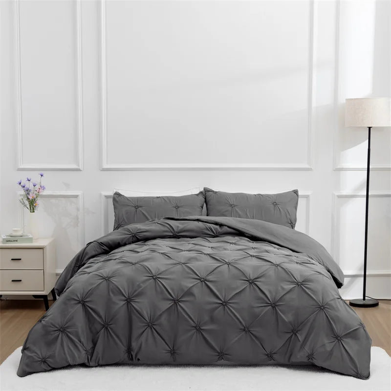 Diamond Pintuck Duvet Cover 3-delt Sengesett