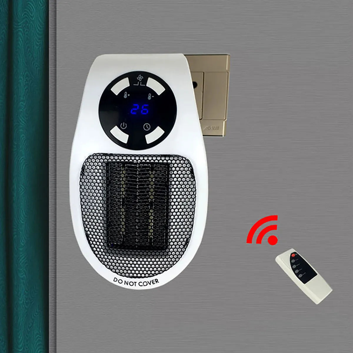 Radiateur soufflant électrique portable avec télécommande