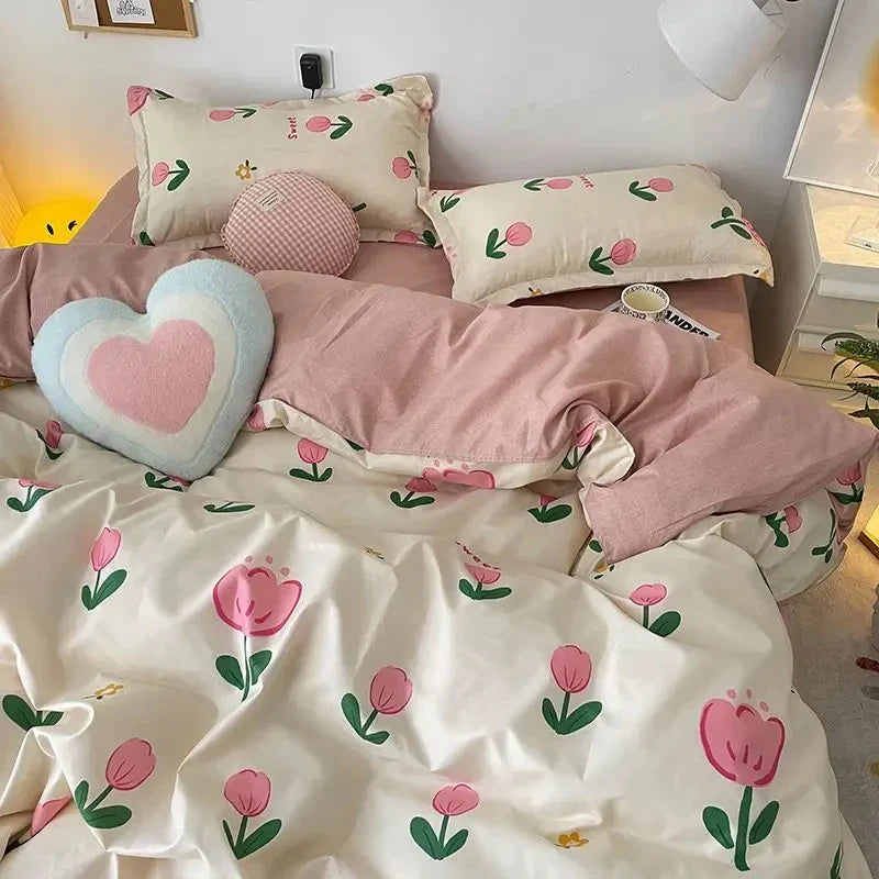 Set di biancheria da letto alla moda coreana