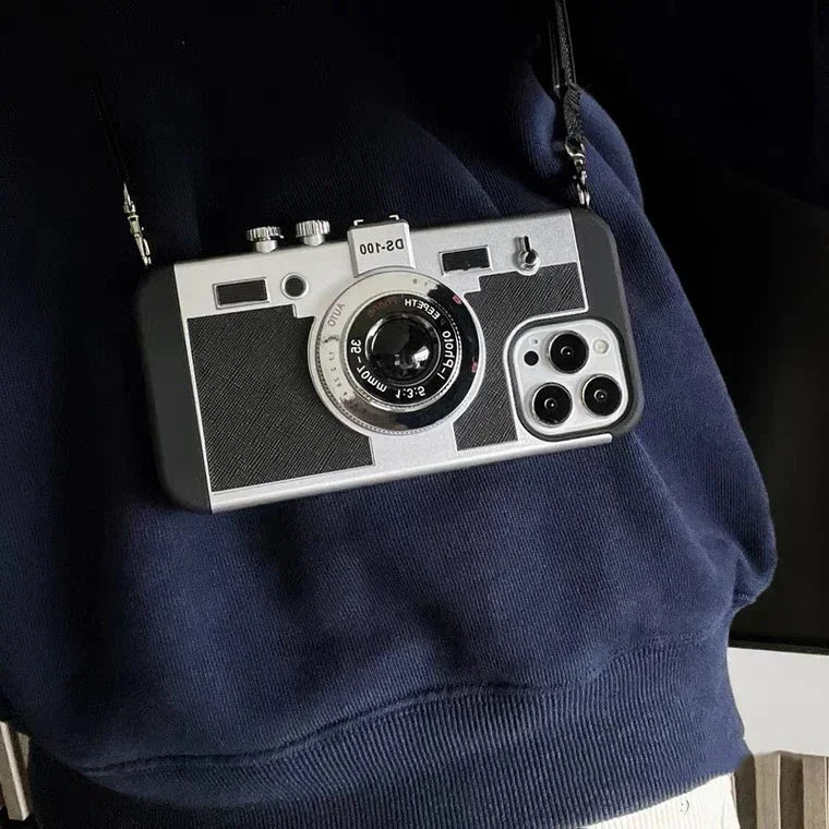 NUEVA cámara retro vintage antigua de edición limitada 2024 Funda y vinilo para iPhone