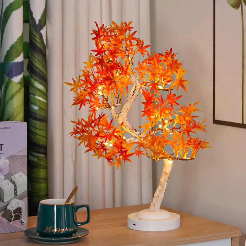 MapleGlow - Lampe LED Arbre Feuilles d'érable