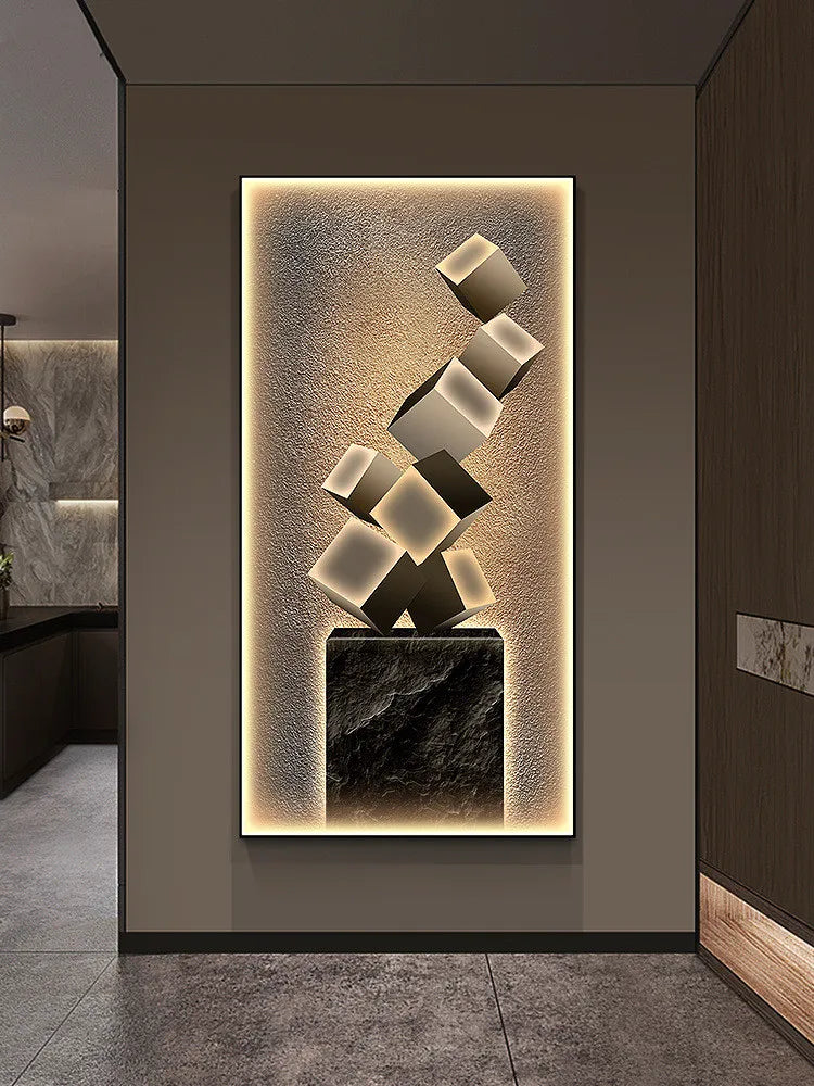 Applique murale artistique moderne – Conception LED réglable pour la décoration intérieure et l’éclairage des œuvres d’art