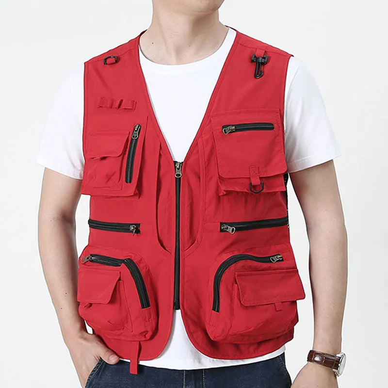 14 Lommer Cargo Tactical Vandring Fiskevest