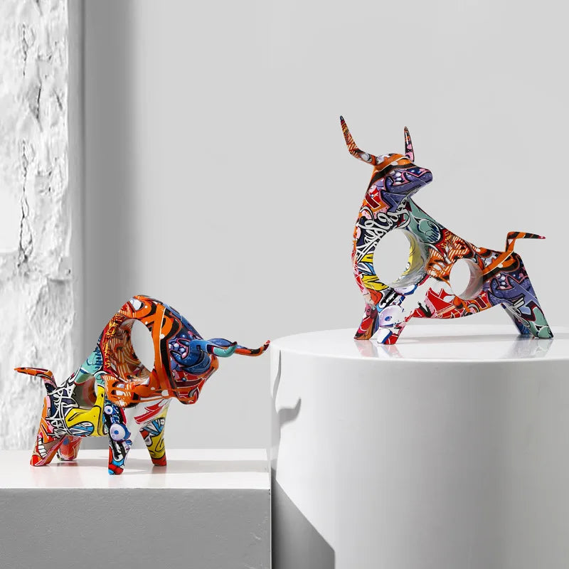 Toroh stier beeldjes decor