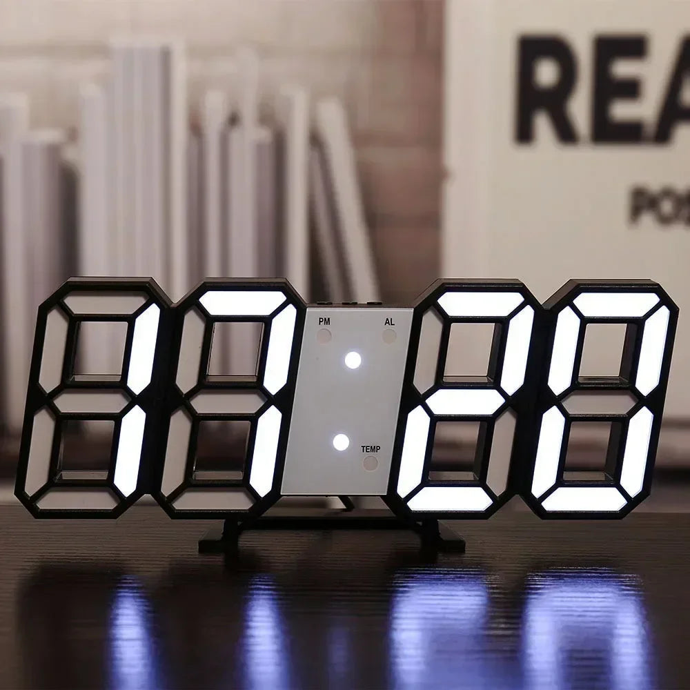 NeoTime – Reloj electrónico LED 3D para decoración de interiores