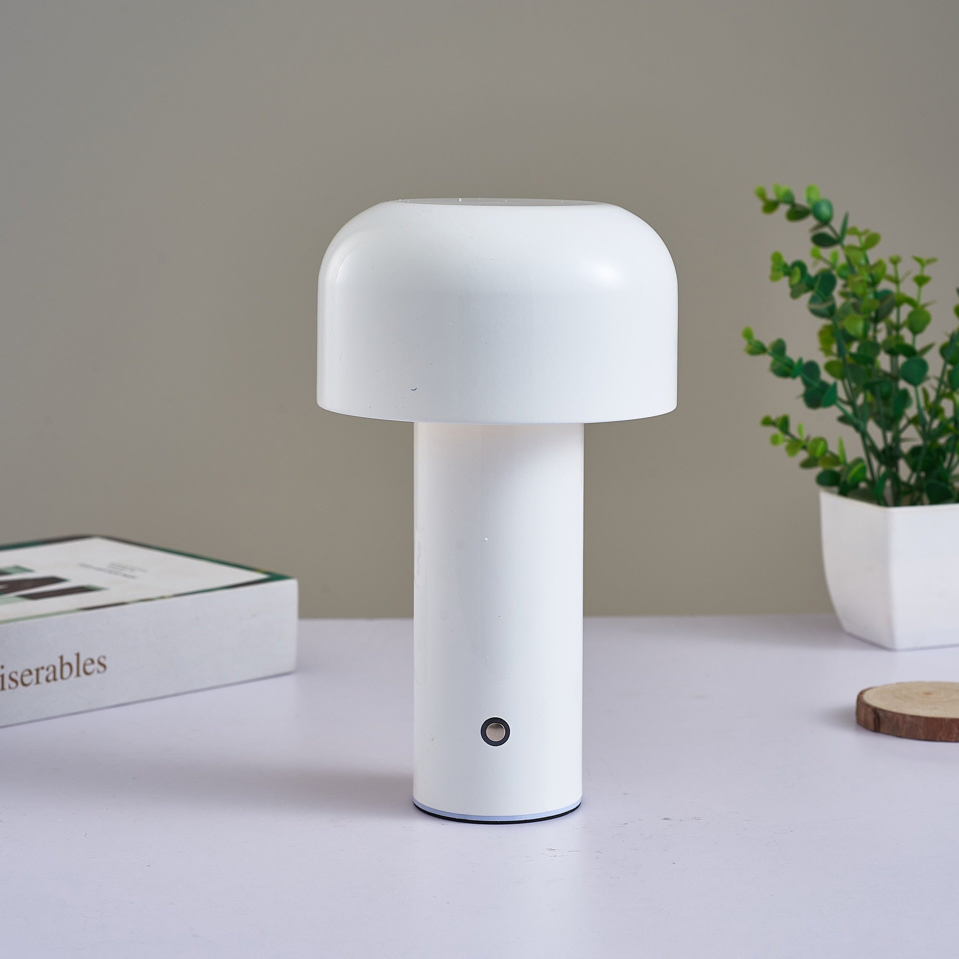 Lampe de table sans fil champignon de style italien