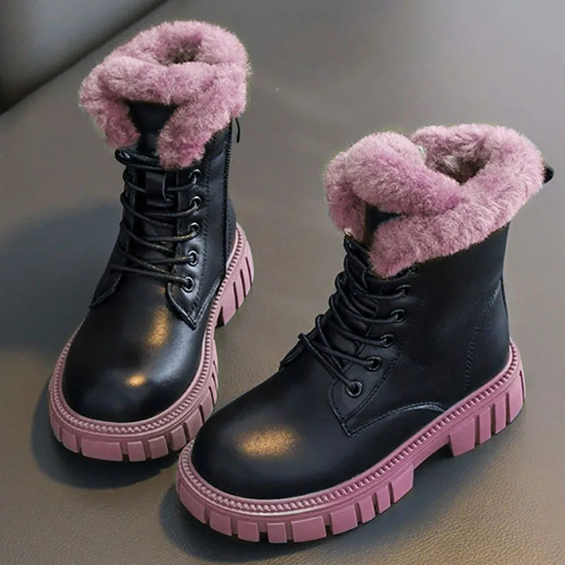 Cindys trendige Winterstiefel: Schicke koreanisch inspirierte Kunstpelzschuhe für Mädchen im Alter von 6 bis 18 Jahren