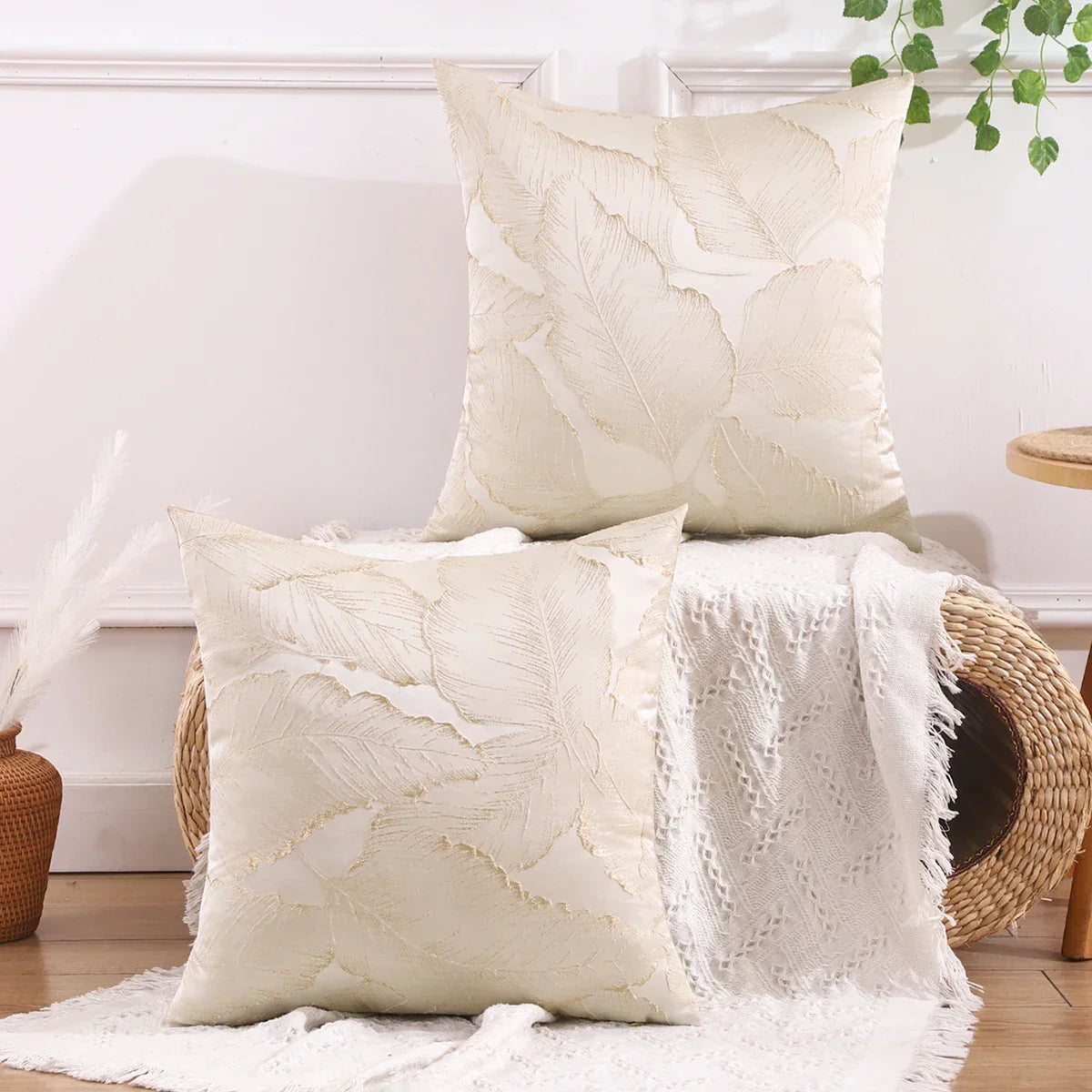 ScandiChic - Housse de coussin luxueuse et minimaliste pour le salon