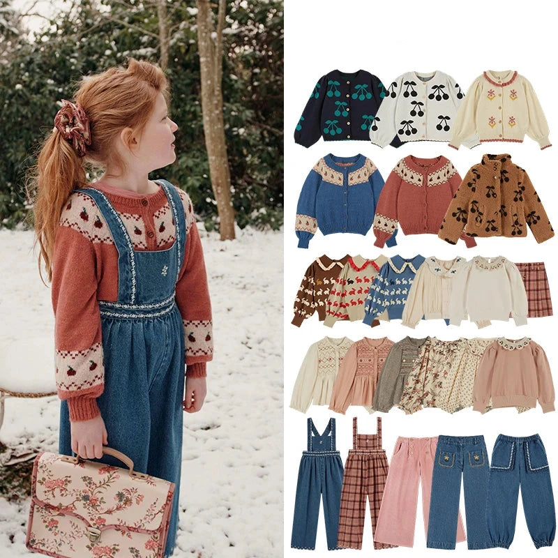 Lia's Cozy Knit - Children's Cardigan Jacket for Autumn/Winter