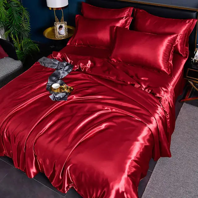 Housse de couette en satin de luxe