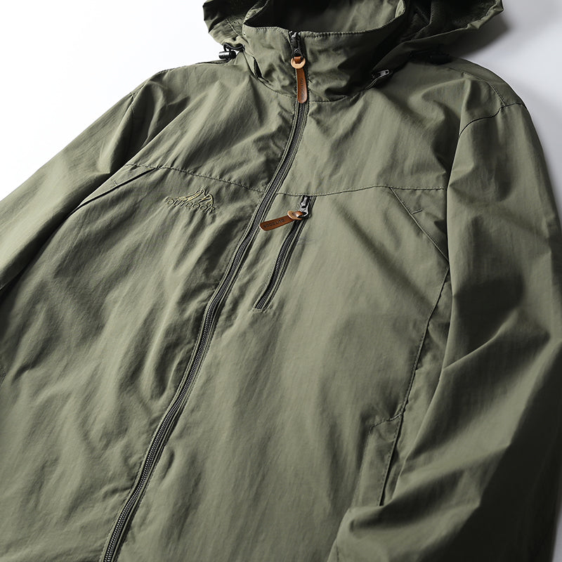 Herfstjas: Windjack voor heren | Waterdichte outdoor hooded outerwear