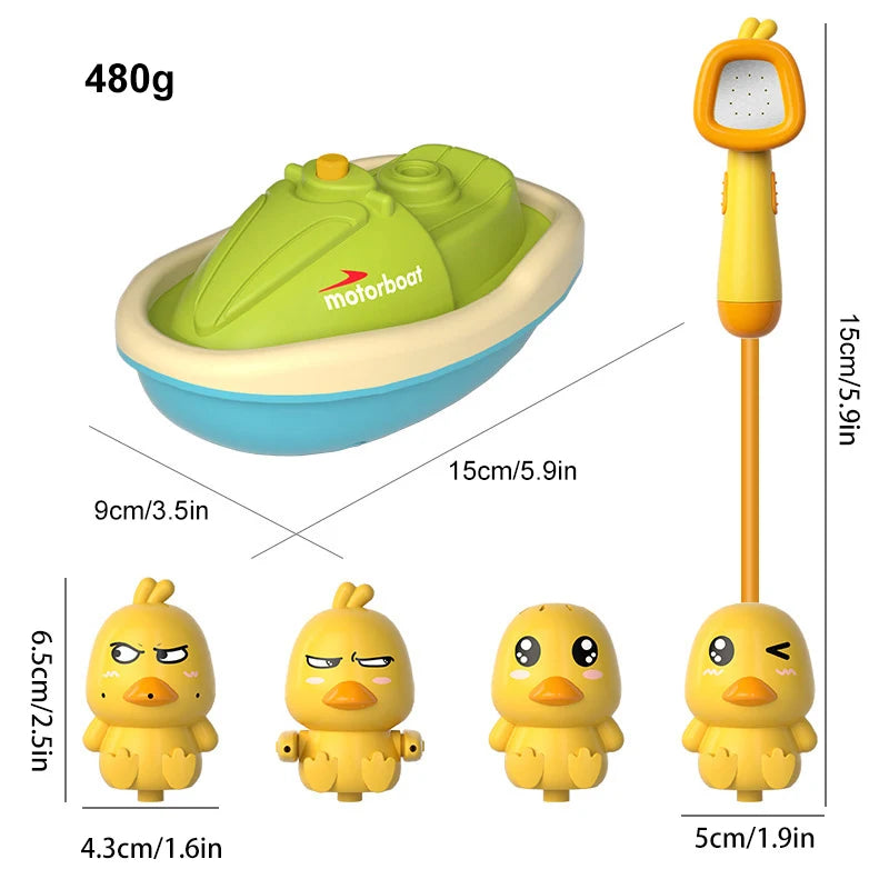 Jouet de bain électrique petit canard jaune