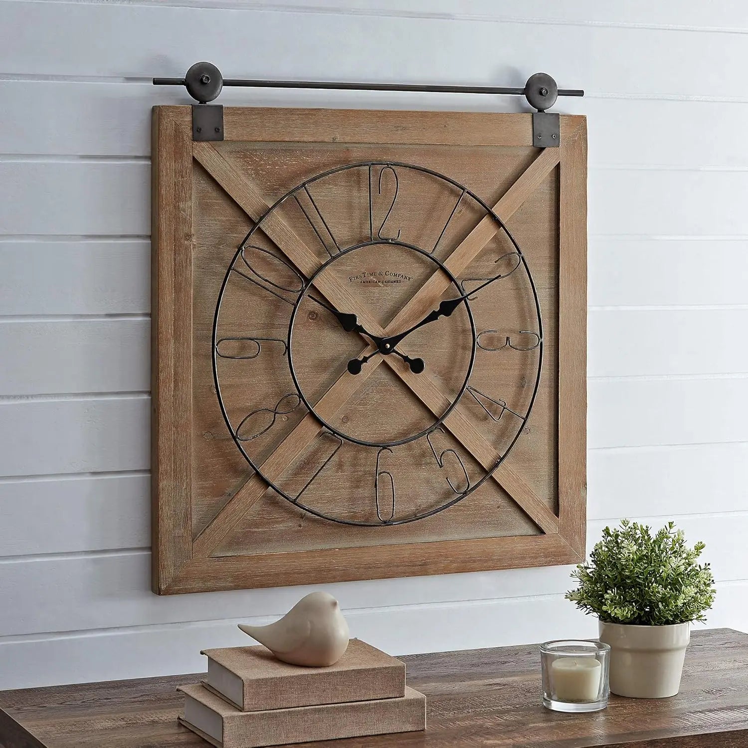 RusticClock - Horloge décorative pour la maison