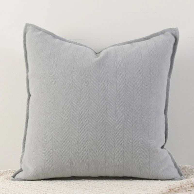 ChenilleCozy - Housse de coussin unie pour la décoration de la maison et de la chambre à coucher