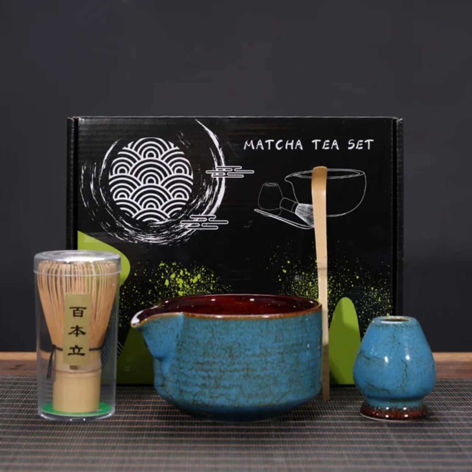 Retro Handmade Matcha Tea Set – Traditional Ceremony Bowls, Whisks, and Scoops – Perfect Gift for Tea Enthusiasts