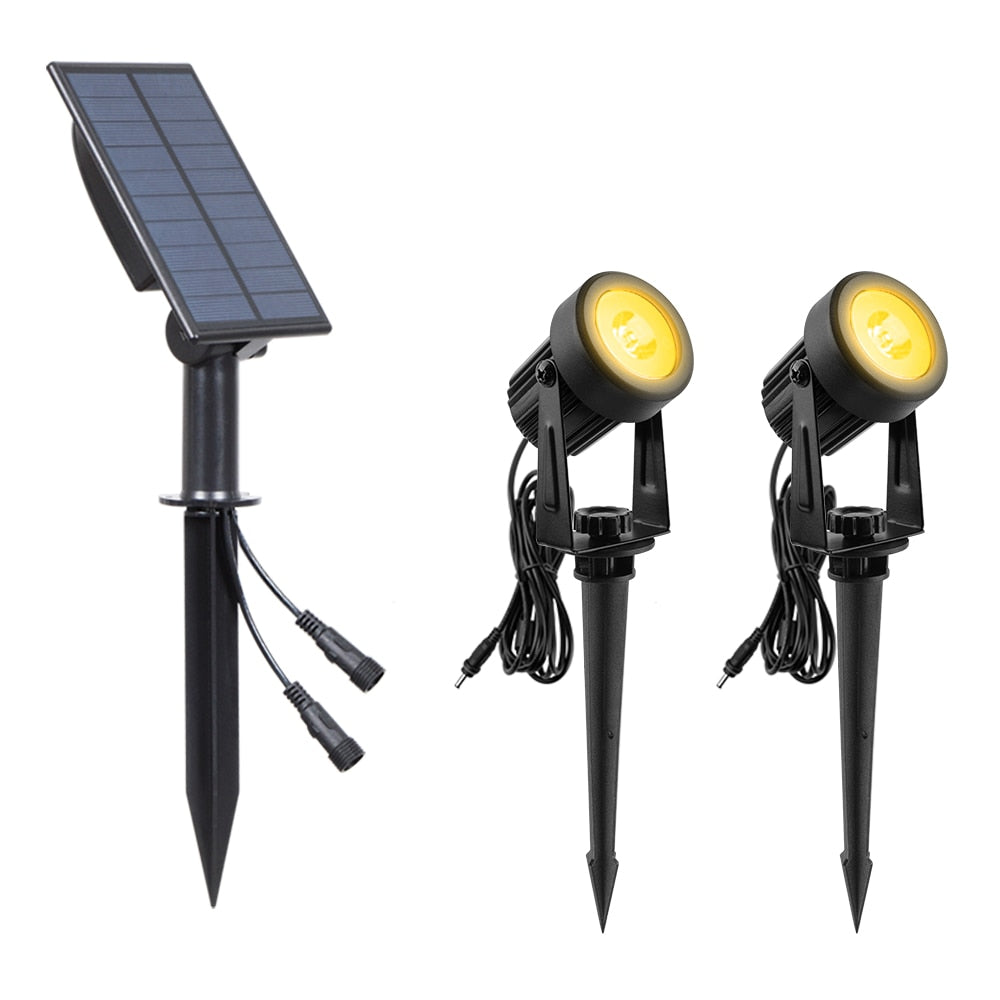 Solar Spotlight Vanntett IP65 Solar Powered LED