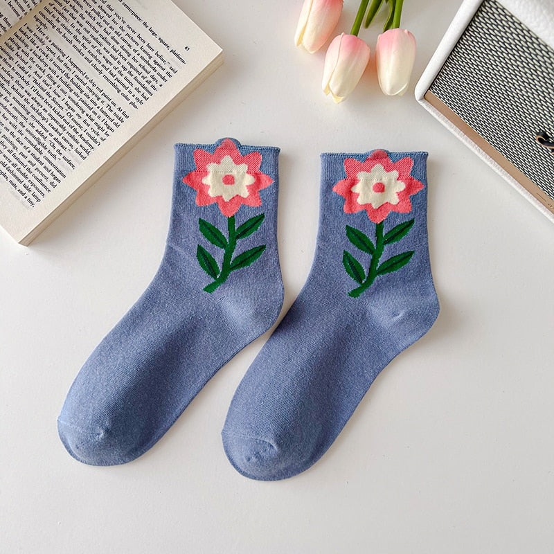 Blumen Socken