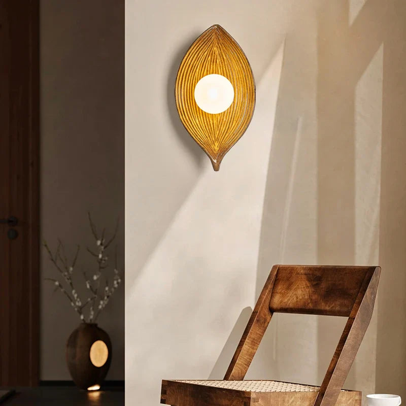 FeuilleDorée - Gold Leaf LED Wall Light