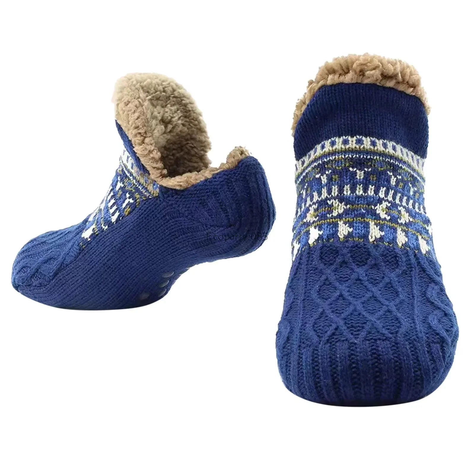 Calcetines antideslizantes para yoga y nieve de CozyStep | Pantuflas cálidas unisex para el hogar para otoño e invierno