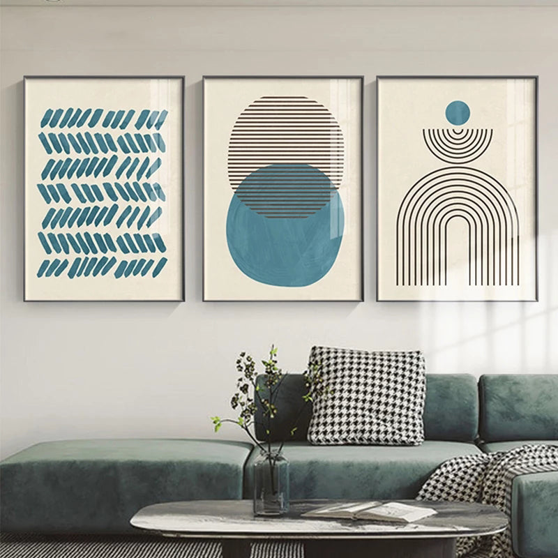 Scandinavian Geometry Art Artwork