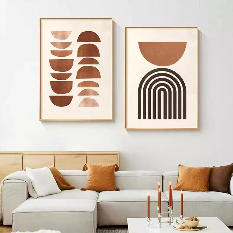 Œuvre d'art géométrique scandinave