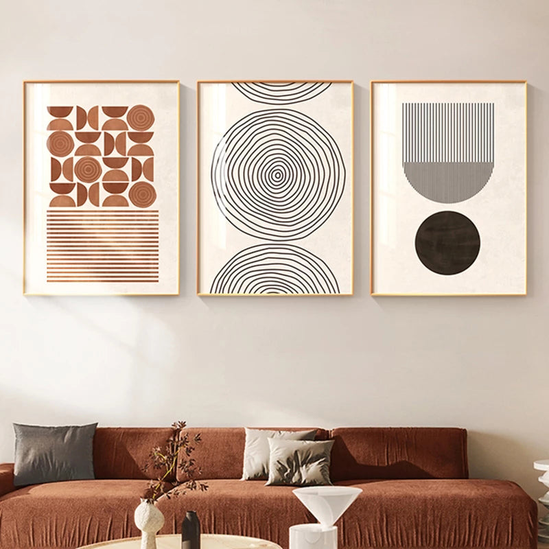 Scandinavian Geometry Art Artwork