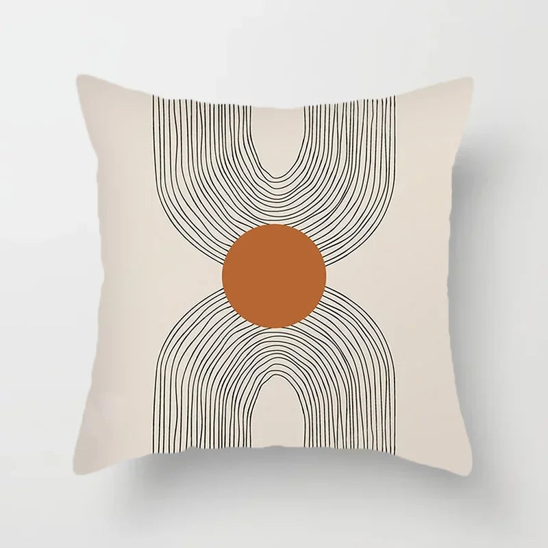 LineArt - Decoratieve kussenhoes met abstract patroon