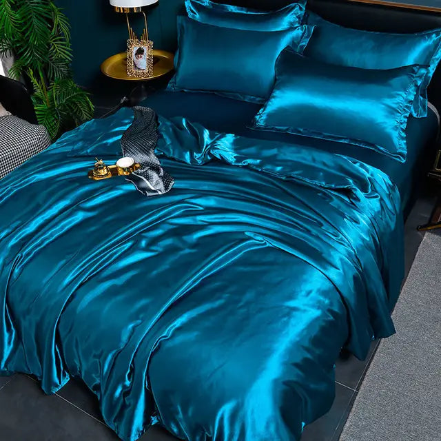 Housse de couette en satin de luxe