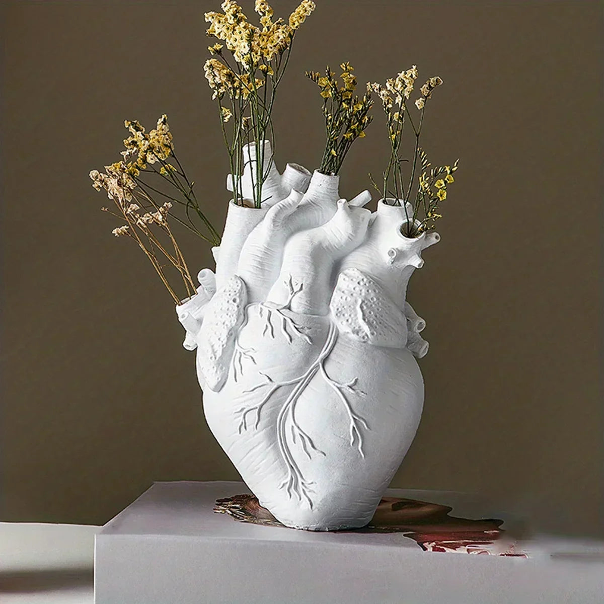 Elvase - Hjerteformet keramisk vase